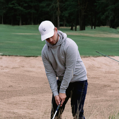 Grey Golf Hoodie, in bunker